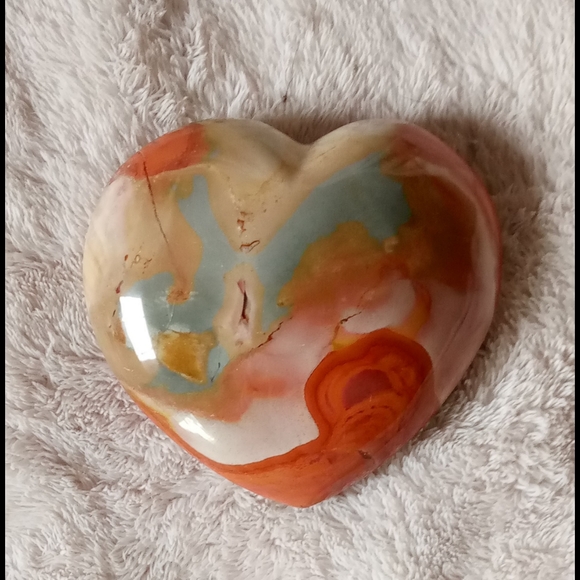 ✨ 3x HP ✨ Polychrome Jasper ✨ Heart ✨ - Picture 14 of 17